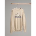 thumbnail image 3 of Believe Butterflies Sweatshirt Women -Image by Shutterstock, Female x-Large, 3 of 4