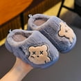 thumbnail image 2 of Cute Girls' Anime Fuzzy Slippers Lovely Soft Warm Winter House Slippers with Flat Sole Anti-slide Safe Slip-on Slipper Indoor Winter Fashion Footwear, 2 of 4
