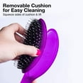 thumbnail image 3 of Olivia Garden OG Brush Styler, To Smooth and add Shine, All hair Types, removable cushion for easy cleaning, scalp hugging for scalp massage, gentle, for women, men and children, Pink, 3 of 6