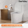 thumbnail image 5 of 1-Piece 1/1.28 GPF Dual Flush Elongated Compact Toilet in White 12 in. Rough-In Comfortable Height, Seat Included, 5 of 15
