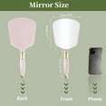 thumbnail image 2 of Unique Bargains Square Handheld Mirror with Handle for Women 4.3" W x 9.5" L Pink, 2 of 7