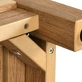 thumbnail image 3 of DEXTRUS Shower Bench with Storage Shelf, Waterproof HIPS Shower Stool with Non-Slip Pads, Natural, 3 of 9
