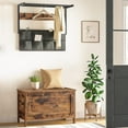 thumbnail image 4 of Toy Box, Retro Wooden Look Storage Chest with Safety Hinge, Entryway Storage Bench Supports 220 lb, 29.9 x 15.7 x 18.9 Inches Toy Chest Organizer, Easy Assembly (Rustic Brown) BF75CW01G1, 4 of 5