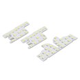 thumbnail image 4 of Panel de luz de mapa de cúpula de coche 54LEDs 4PCS Bombilla de luz de techo interior de coche Alto brillo 12V 5W 8000LM Anti oxidación para automóvil, 4 of 7
