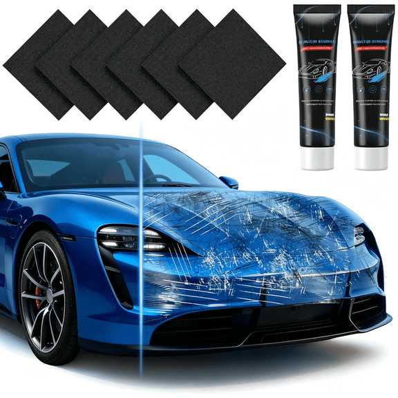 RAGUPEL Nano Sparkle Car Polish,Reusable Nano Magic Cleaning Cloth for Minor Car Paint & Scratch Repair,Cloth Car Scratch Remover,Swirl & Water Spots Remover,Repair Scratch for Car