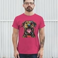 thumbnail image 3 of Tee Hunt My Favorite Breed is The One in Need T-Shirt Dean Russo Dog Men's Tee, Hot Pink, Small, 3 of 5