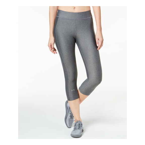 UNDER ARMOUR Womens Gray Moisture Wicking Active Wear Capri Leggings S