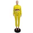 thumbnail image 5 of EDFBUYKRS Female Long Sleeve Hoodie Women's Fashion Hoodie and Sweatsuit Set for Yoga Sports Casual Wear Comfortable Solid Color Tracksuit Athletic Outfit with Hooded Sweatshirt L, 5 of 6