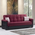 thumbnail image 2 of Ottomanson Origins Pro Sofa Bed with Storage 74", Burgundy Microfiber, 2 of 9