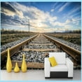 thumbnail image 1 of 3D Wallpaper Train Tracks SKU# WAL0114, 1 of 1