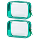 thumbnail image 1 of Bolsa de aseo transparente, juego de bolsas de maquillaje transparentes, bolsa de lavado impermeable, 1 of 6