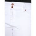 Women's Plus Size White Capri Jeans