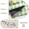 thumbnail image 6 of Green Plaid Easter 2'x6' Runner Rugs for Hallway Kitchen Bedside Non Slip Washable, Blue Truck Spring Floral Bunny Rustic Entryway Rug Runners with Rubber Backing, Long Carpet Runner for Laundry Room, 6 of 8