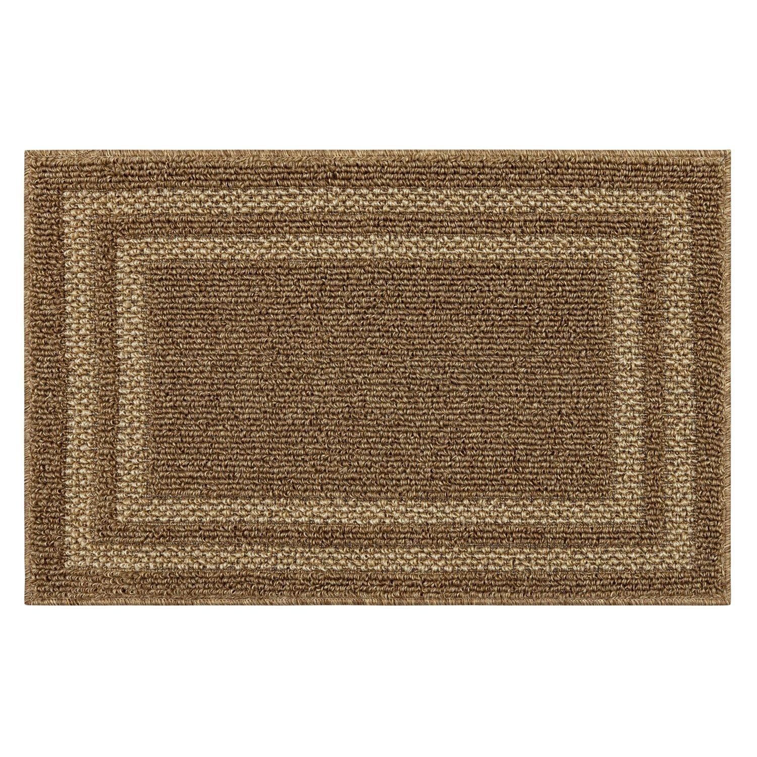 Mohawk Home Hall Border Near Black/Tan Tufted Polyester Area Rug