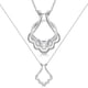 thumbnail image 1 of Collar con forma de anillas en plata de ley Emily C, diseño de festoneado, 1 of 8