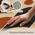 thumbnail image 6 of ODIKA 8'x10' Washable Area Rug Black Rust and Geometric Design Bold Abstract Shapes with Diamond Border for Living Room, Under Sectional, Family , Durable, Non-Slip, 6 of 7