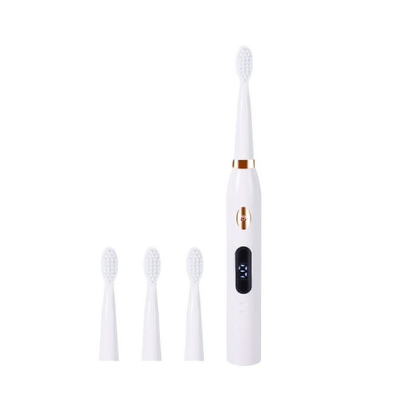 Yhmxh Utensilios de cocina Cepillo de dientes inteligente con 4 cabezales y pantalla LCD, 9 velocidades, IPX7 Muebles para cocina Accesorios de cocina Mueble organizador cocina