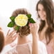 thumbnail image 3 of KAKOWELY Peineta de flores para el cabello, peineta decorativa para peinar el cabello, accesorio para el cabello para mujeres, 3 of 5
