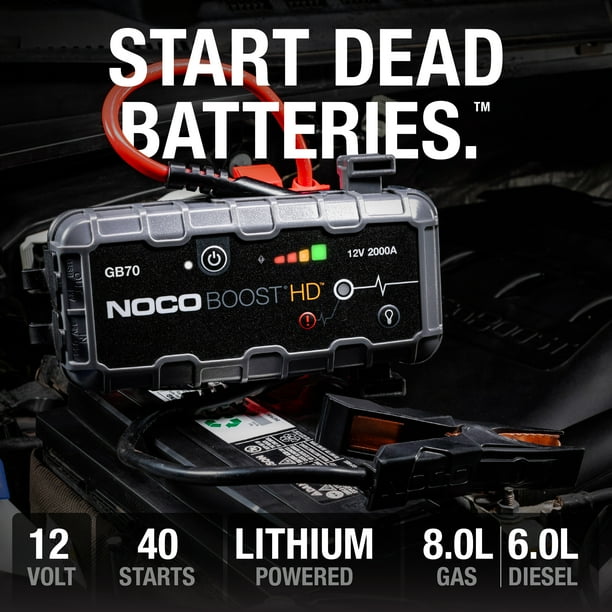 NOCO Boost HD GB70 2000A 12V UltraSafe Portable Lithium Jump