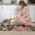 thumbnail image 3 of Pioneer Flower Floral Print Pattern Kitchen Rugs Sets Of 2,Anti Fatigue Kitchen Mat Rugs Non Slip Washable,Decorative Kitchen Floor Mats for Kitchen,Sink,Laundry,17"x30"+17"x47", 3 of 7