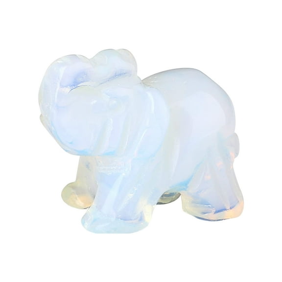 HomeLife Elephant Statue 1pc 1.57" Realistic Exquisite Collectible Living Room Bedroom Animal Sculpture Ornament Mini Elephant Ornament