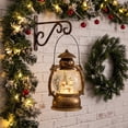 thumbnail image 4 of Christmas Musical Snow Globe Lantern, Water Filled Night Light, Oil Lamp Style Body with Swirling Glitter Warm Light and Eight Melodies, Tabletop Decor for Mantel Shelf or Bedside, 4 of 6