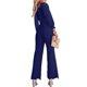 thumbnail image 4 of TRKIYQC, mono de pierna ancha para mujer, Color sólido, manga larga, cuello en V, encaje Floral, ropa de discoteca, ropa de calle TRKIYQC moda, 4 of 9