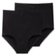 thumbnail image 1 of SCHIESSER Braguitas maxi para mujer, pack de 2 - «Cotton Essentials», braguitas maxi, algodón Negro 2XL (XX-Large), 1 of 5