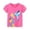 1 Hot Pink, variant on Gyujnb Kids Girls Purple Tee with Funny Sweet Treats Print Cotton Short Sleeve Casual Summer Top,2-3 Years