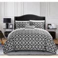 thumbnail image 1 of Chic Home DS2847-BIB-US Laila Housse de Couette Réversible de 8 Pièces Set&44; Noir - Grand, 1 of 1