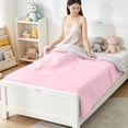 thumbnail image 6 of Cooling Comforter Twin Size, Cool Sleeping Skinfriendly Washable Summer Blanket for Night Sweats Hot Sleeper Pink, 6 of 6