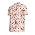 thumbnail image 3 of Daiia Cute Dog Pattern Men’s Polo Shirts,Solid Deck Shirt,Classic Fit, Breathable Cotton Polo for Casual and Sport Wear-Small, 3 of 9