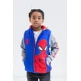 thumbnail image 2 of Marvel Spider-Man Little Boys Zip Up Vest 2fer Jacket Toddler to Big Kid, 2 of 5