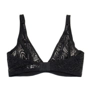 Bonds Womens Intimately Deep V Bra, Black,32B - US