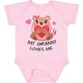 thumbnail image 3 of Inktastic My Granny Loves Me Bear and Hearts Boys or Girls Baby Bodysuit, 3 of 5