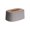 Gray, variant on European-Style Elastic Tissue Box for Home and Office Desktop, Universal Fit, Durable Plastic with Rounded Edges, Modern Vertical Stripe Design(Gray)