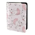 thumbnail image 2 of Pofeuu Cute Piggy Ballerina Print Travel Document Organizer Passport Holder Men Women for Family (6.5 in x 4.5 in),Wallet Holder Credit Card Clutch Bag Case, 2 of 5