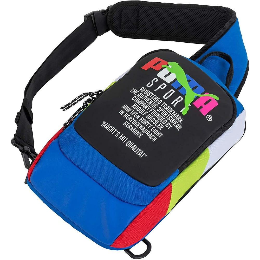 PUMA PUMA Forecast Multitude Backpack Sling Shoulder Bag (Blue Multi
