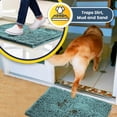 thumbnail image 4 of Muddy Mat® AS-SEEN-ON-TV Tapete para puerta y alfombra para mascotas de microfibra altamente absorbente, área lavable gruesa antideslizante y tapete de baño de chenilla suave para cocina, baño, dormit, 4 of 5