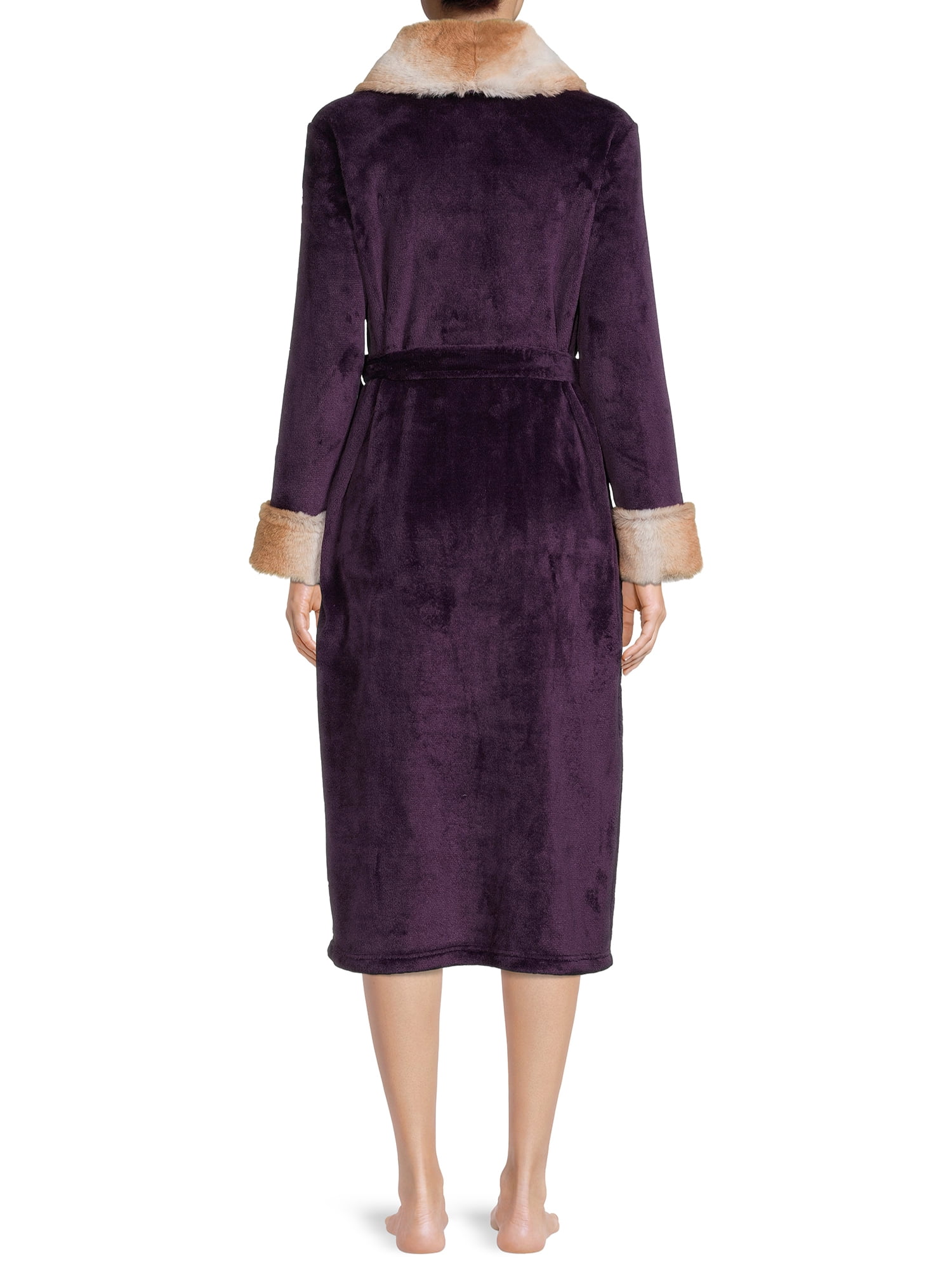 Secret Treasures Women’s and Women’s Plus Super Faux Mink Robe