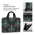 thumbnail image 4 of FORMRS 16" Laptop Bag Carrying Sleeve Case with Handle Travel Shoulder Briefcase, Gold Peacock Pattern, 4 of 8