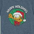 thumbnail image 3 of Garfield - Happy Holidays Wreath - Toddler And Youth Short Sleeve Graphic T-Shirt, 3 of 5