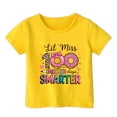 thumbnail image 4 of Gunia 100 Days Of School Shirt Kids Boys Girls Cute Graphic Print Round Neck Tee Back To School Comfortable Casual Soft Shirts Tshirts Tops 1-13 Years, 4 of 4