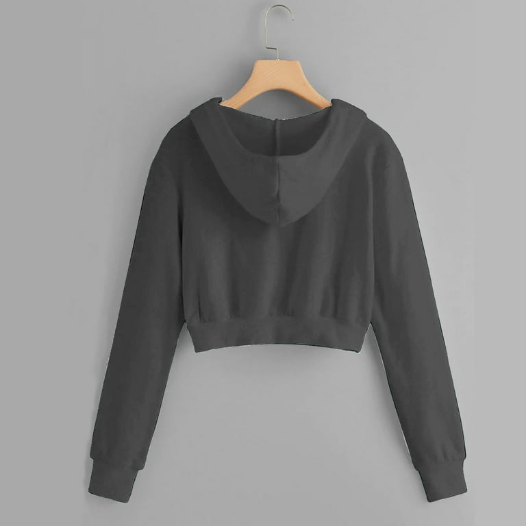 Black cropped jacket zip up deals