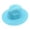 Sky Blue, variant on Qicasul Sun Straw Plain Hat Wide Brim Summer Hat Foldable Packable Floppy Beach Sun Hats Red