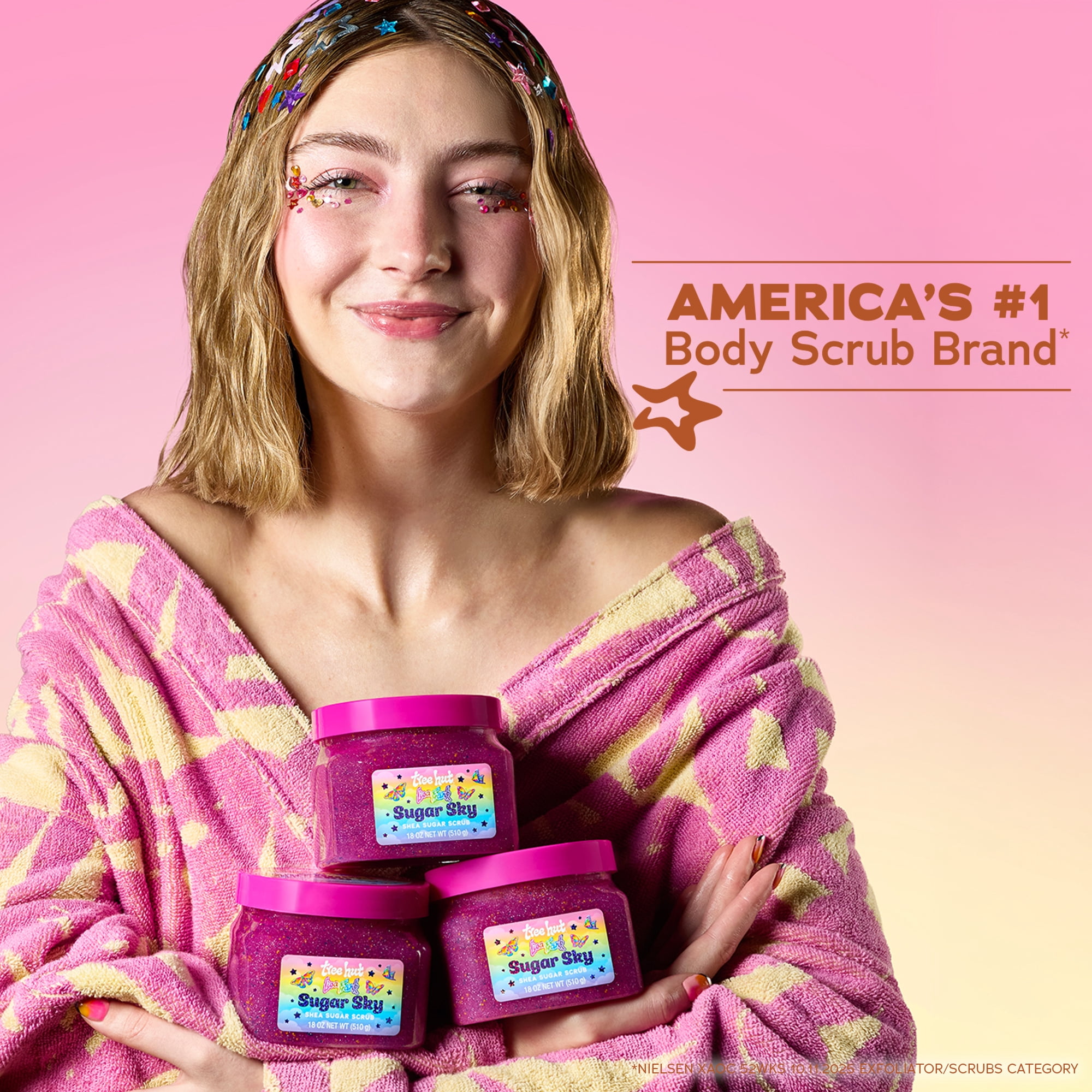 Lisa Frank x Tree Hut Sugar Sky Shea Sugar Scrub – 18 oz