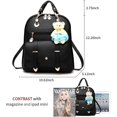 thumbnail image 3 of Backpack Purse for Women Large Capacity Leather Shoulder Bags Cute Mini Backpack for Girls, 3 of 4