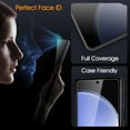 thumbnail image 4 of ZYQEEE Privacy Screen Protector for Samsung Galaxy S21 FE 6.4", Scratch Resistant Anti-Spy Tempered Glass Film, Bubble Free, Easy Installation,Case Friendly,3 Pack, 4 of 7