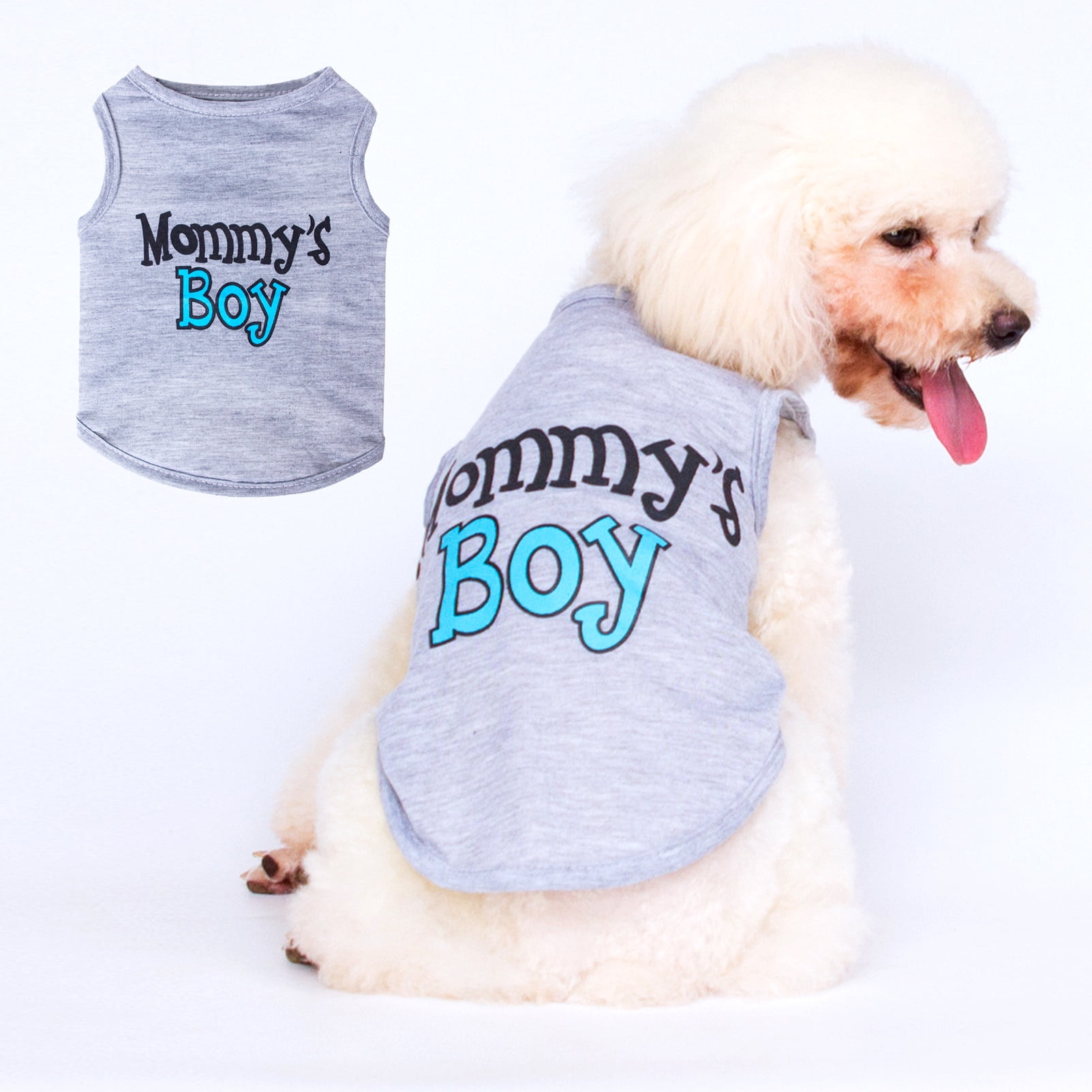 CHBORLESS Large Dog TShirt Summer Pet Shirt Puppy Clothes I Love My