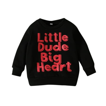 

Bagilaanoe Toddler Baby Girl Valentine s Day Sweatshirt Long Sleeve Letter Print Pullover 6M 12M 18M 24M 3T 4T Kids Loose Tee Tops